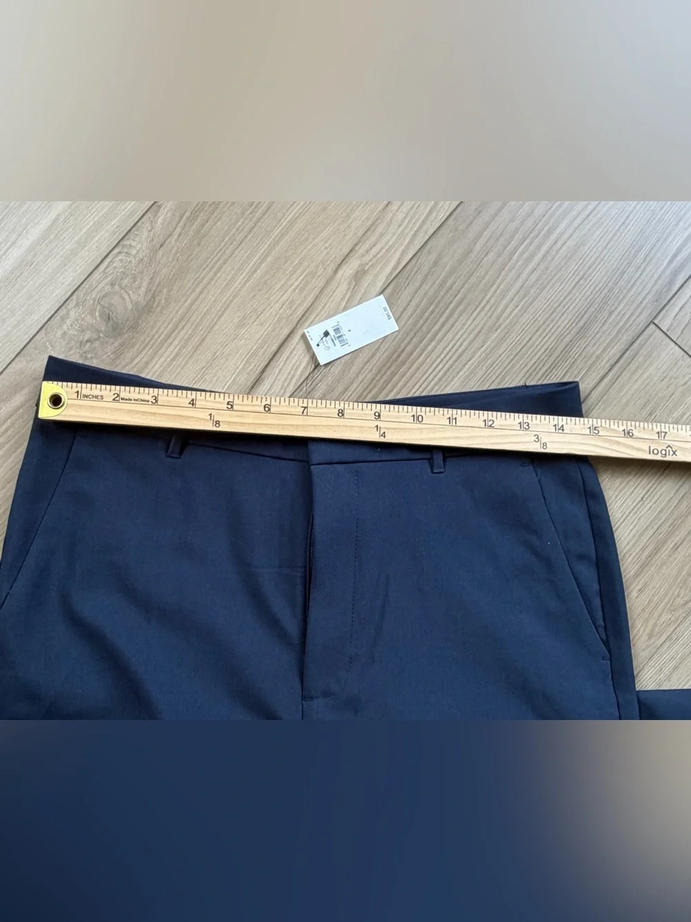 Banana Republic Womens Straight Sculpted Hi Rise Stretch Navy Pant Sz 4